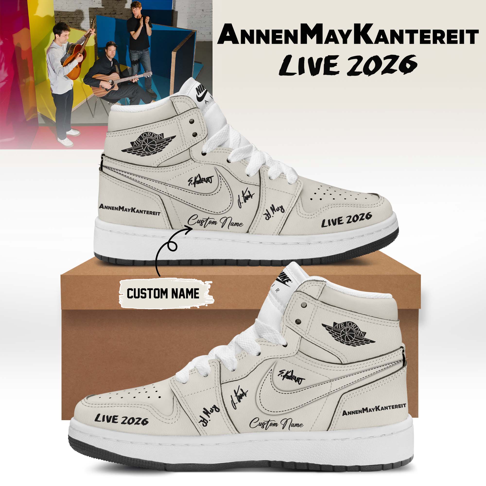 AnnenMayKantereit Live 2026 Signature Custom Sneakers
