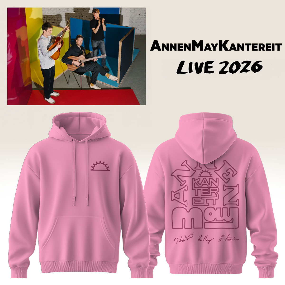 AnnenMayKantereit Live 2026 Signature Graphic Hoodie