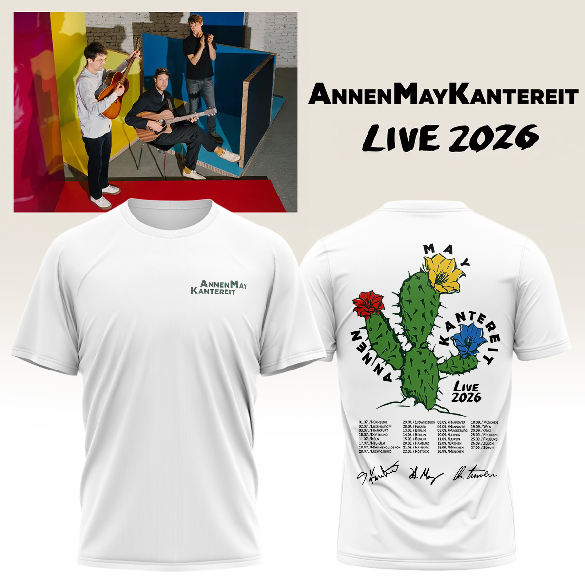 AnnenMayKantereit Live 2026 Signature Graphic T Shirt