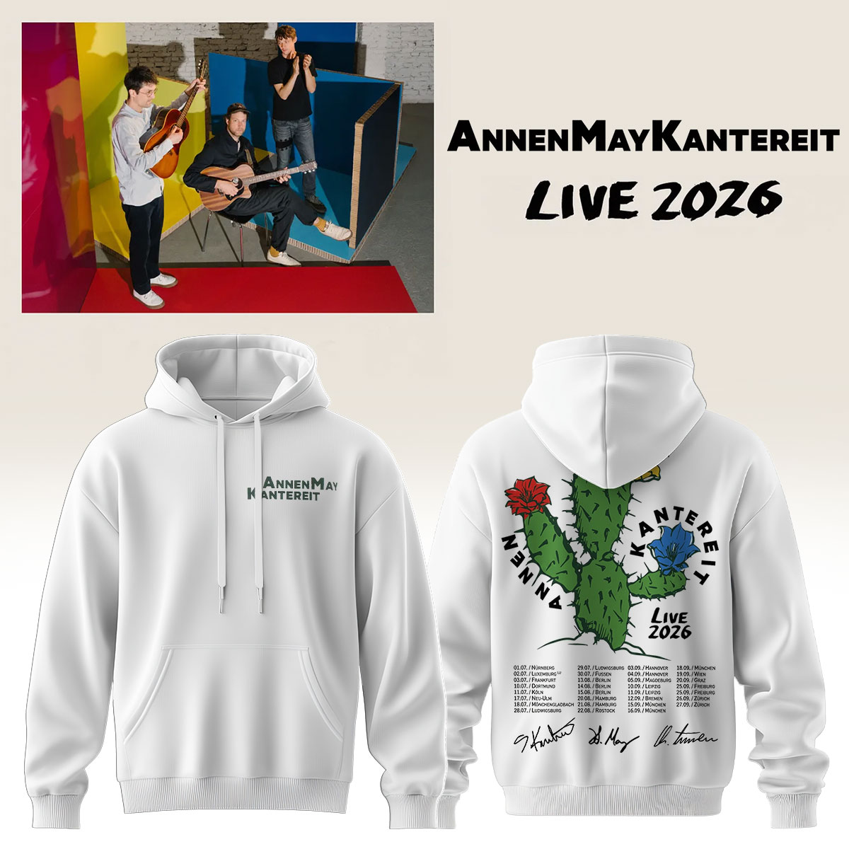 AnnenMayKantereit Live 2026 Signature Limited Edition Hoodie