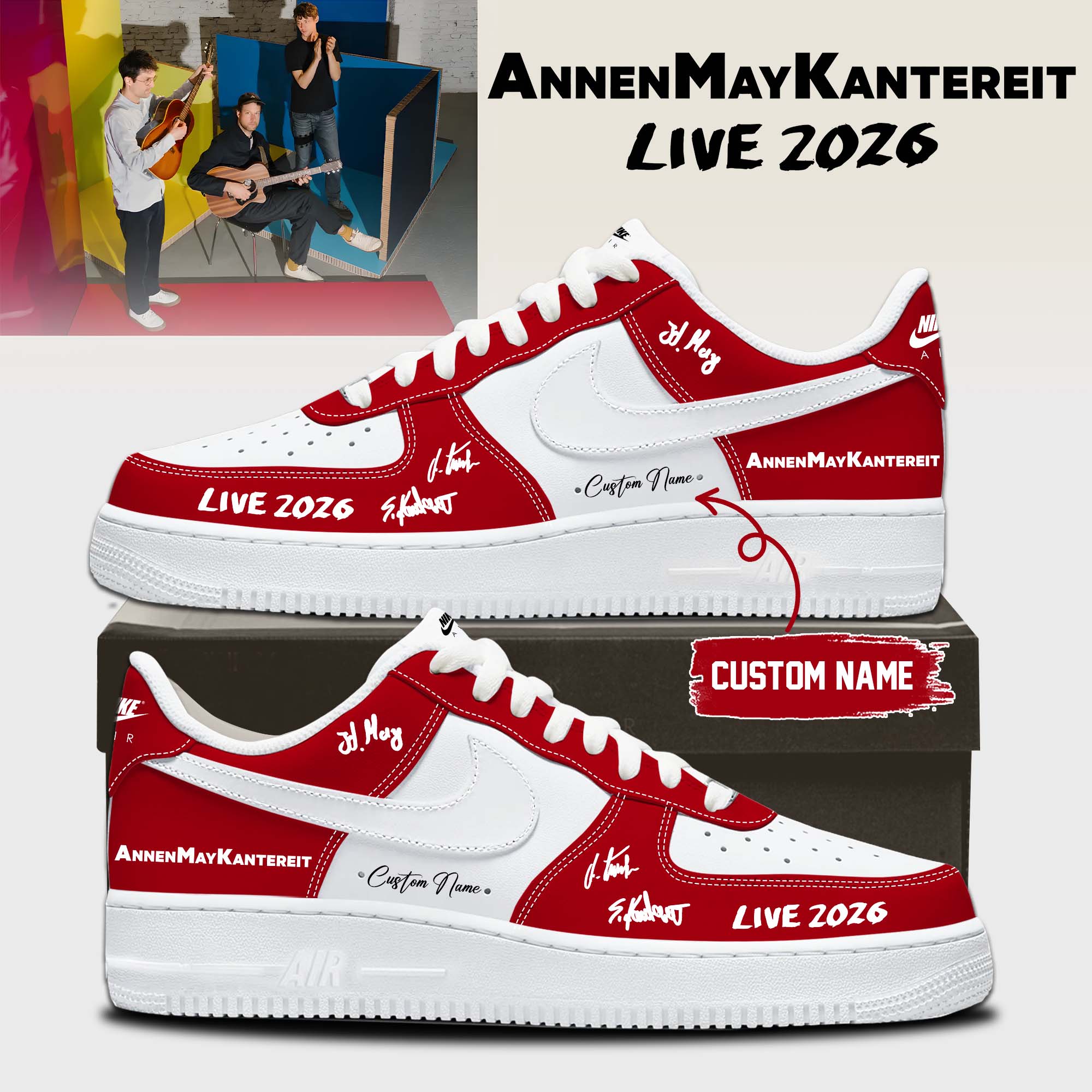 AnnenMayKantereit Live 2026 Streetwear Custom Sneakers