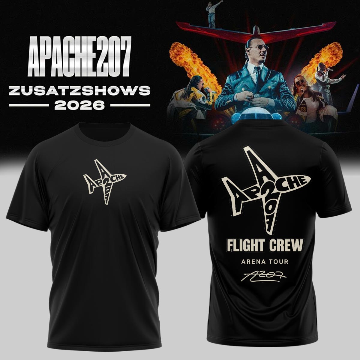 Apache 207 Arena Tour 2026 Zusatzshows Premium Fan T Shirt