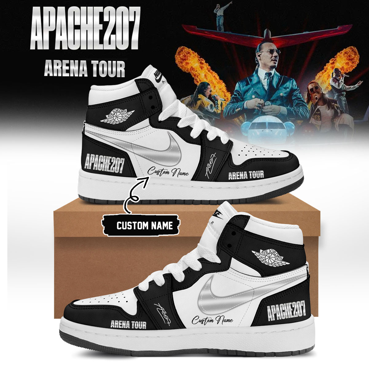 Apache 207 Arena Tour 2026 Zusatzshows Signature Custom Sneakers