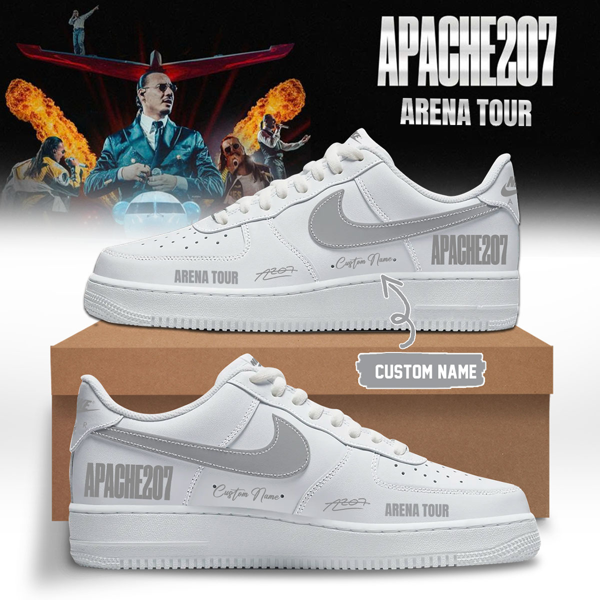 Apache 207 Arena Tour 2026 Zusatzshows Signature Graphic Sneakers