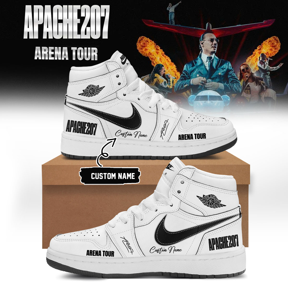 Apache 207 Arena Tour 2026 Zusatzshows Signature High Top Shoes