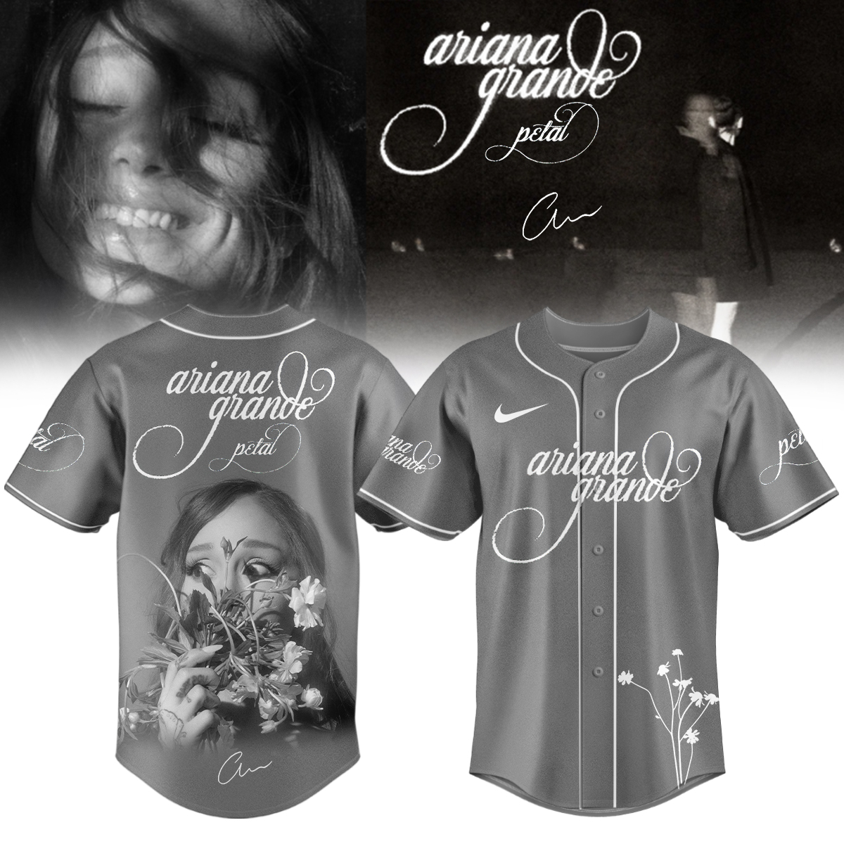 Ariana Grande Petal 2026 Collector Edition Baseball Jersey Fan Apparel