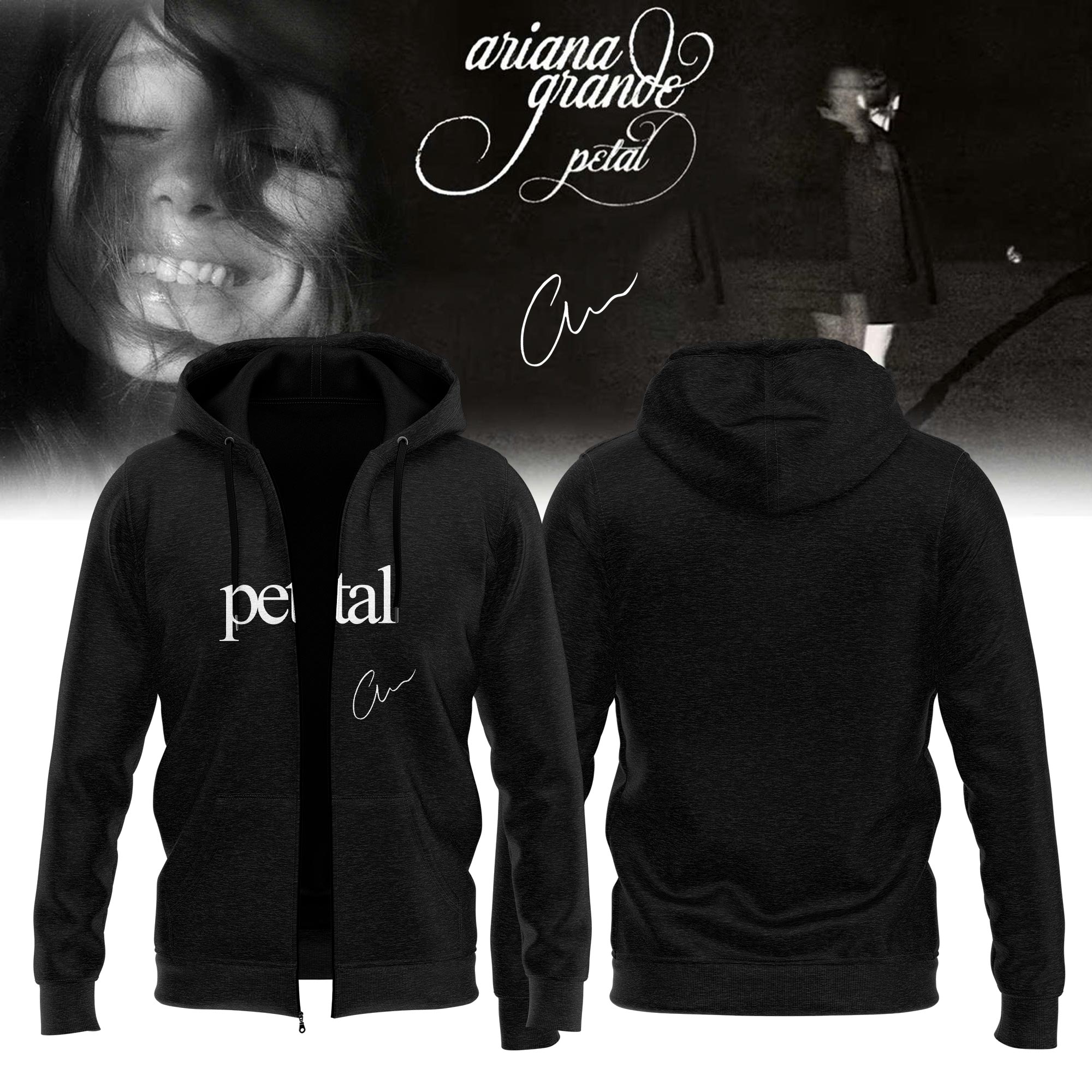 Ariana Grande Petal 2026 Official Signature Zip Hoodie Collection