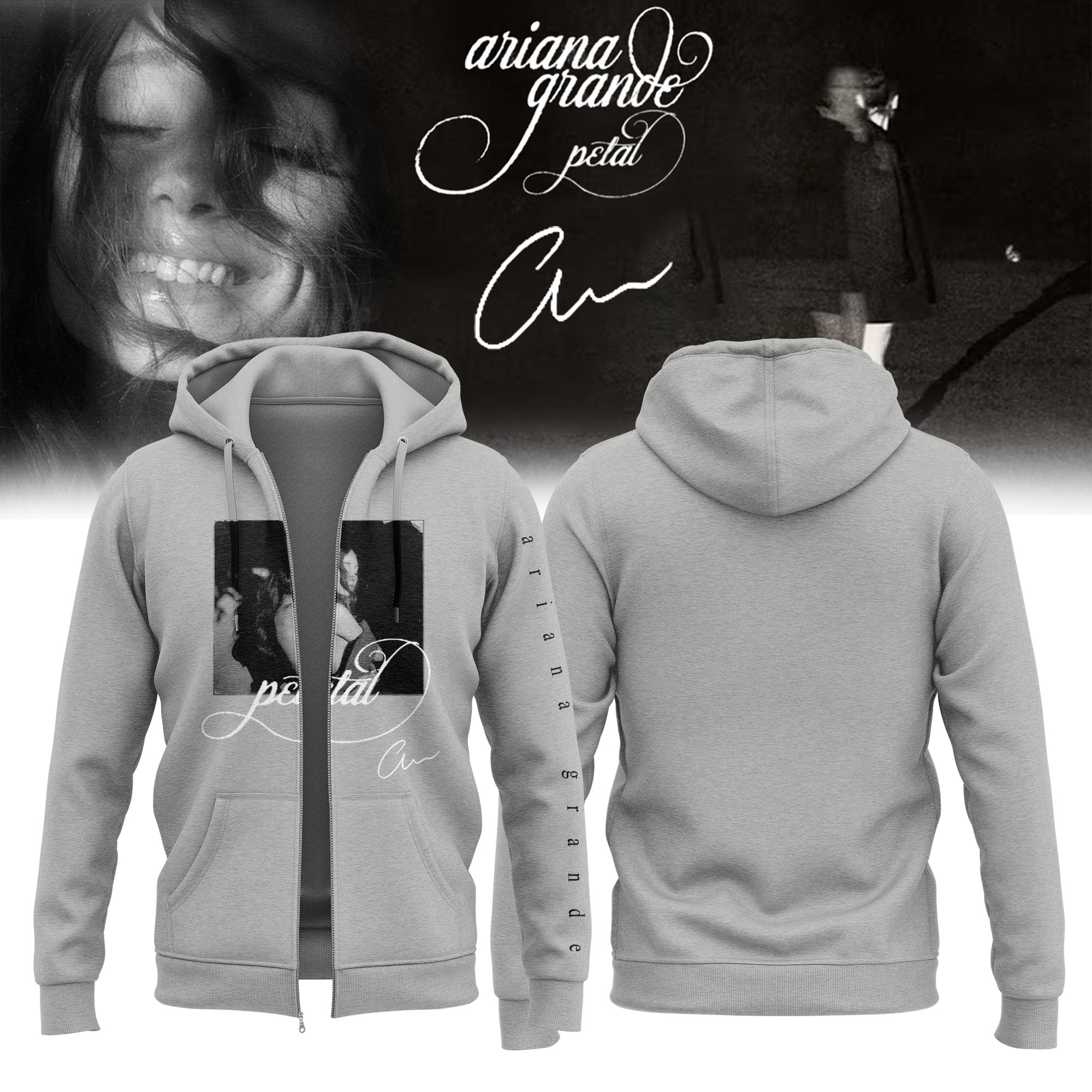 Ariana Grande Petal 2026 Premium Concert Zip Hoodie Fan Edition