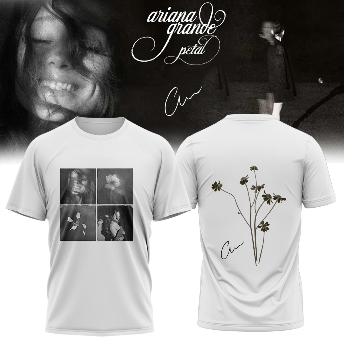 Ariana Grande Petal 2026 Premium Fan Graphic T Shirt Collection