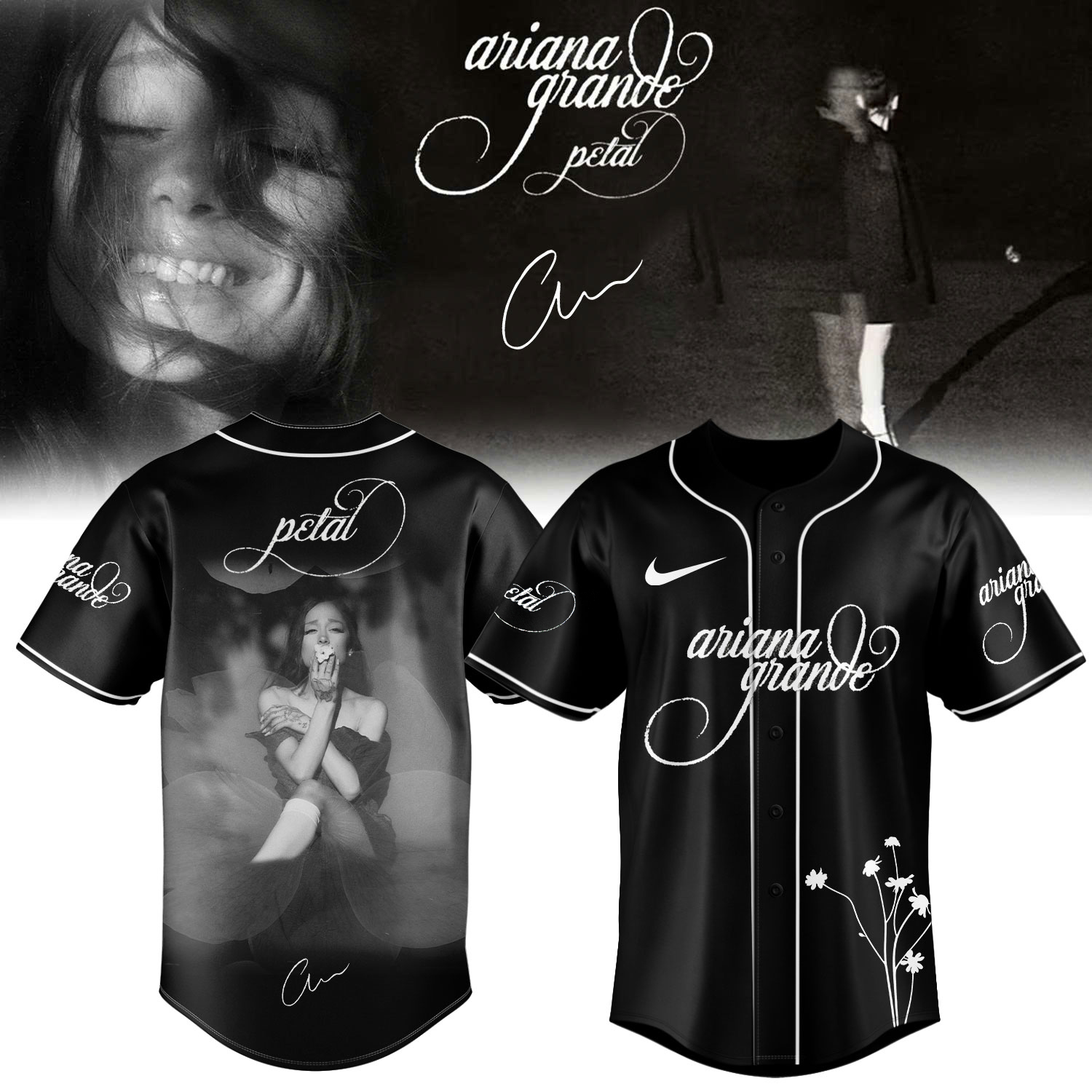 Ariana Grande Petal 2026 Premium Signature Baseball Jersey Collection