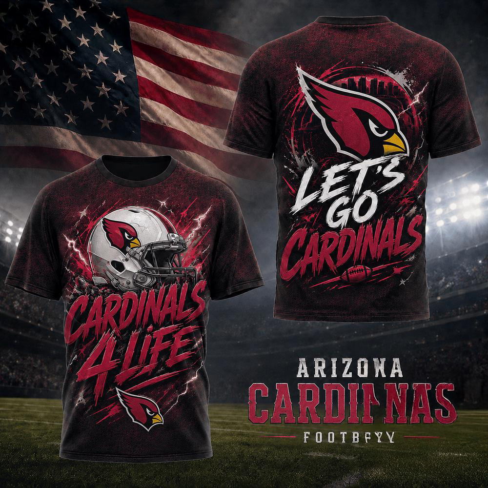 Arizona Cardinals NFL Fan For Life Limited Edition 3D Shirt