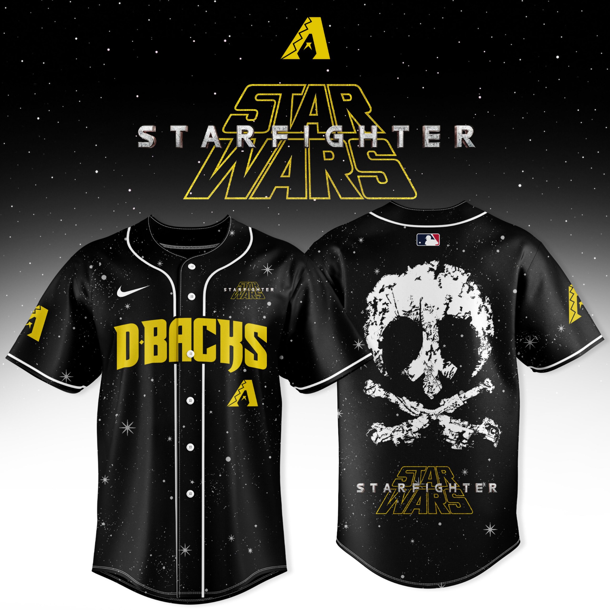 Arizona Diamondbacks Star Wars Starfighter Edition Baseball Jersey Space Inspired Fan Jersey 1 - Unicasport Arizona Diamondbacks Star Wars Starfighter Edition Baseball Jersey Space Inspired Fan Jersey