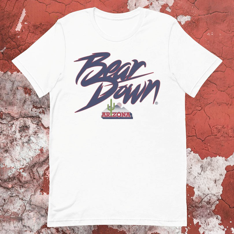 Arizona Wildcats Bear Down Cactus Logo TShirts