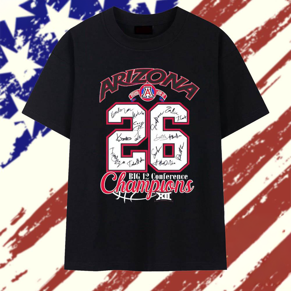 Arizona Wildcats Big 12 Conference Champions T Shirt