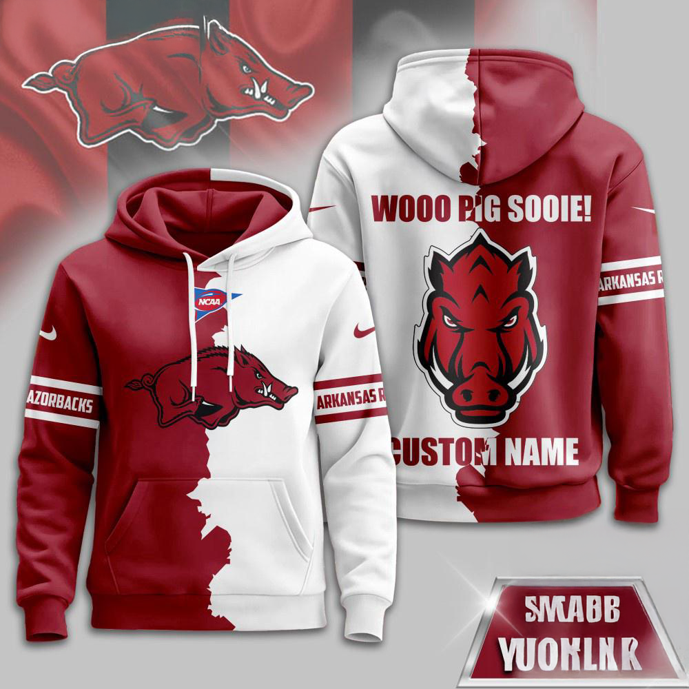 Wwp Razorback Arkansas Razorbacks 2025 NCAA Warrior Spirit Personalized Hoodie Shirt ...