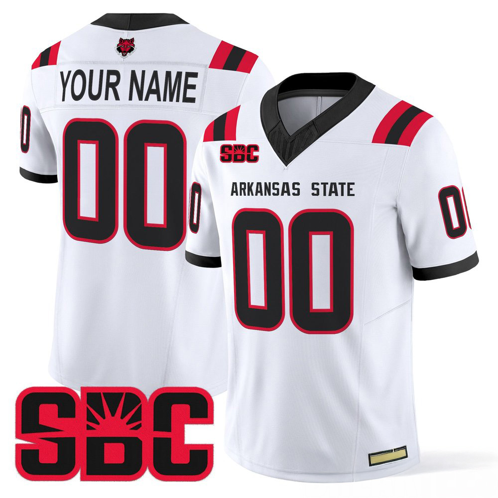 Arkansas State Red Wolves 2026 Custom Football Jersey Stitched Game Day Fan Wear 2 - Unicasport Arkansas State Red Wolves 2026 Custom Football Jersey Stitched Game Day Fan Wear