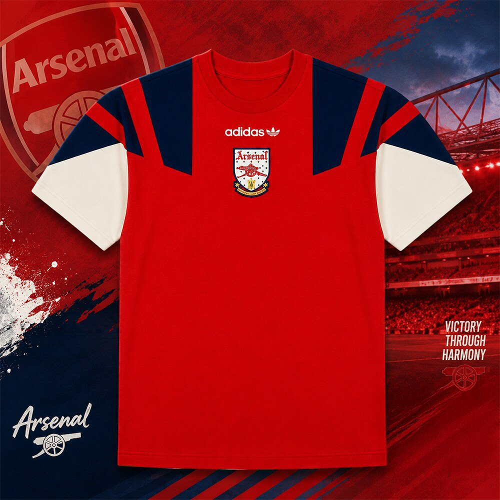 Arsenal FC 1992 2026 2027 EQT Classic Football Graphic T Shirt Collection