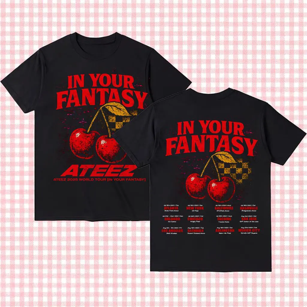 Ateez 2025 World Tour in Your Fantasy Shirt Ateez Lemon Drop Shirt Ateez World Tour 2025 In US 1
