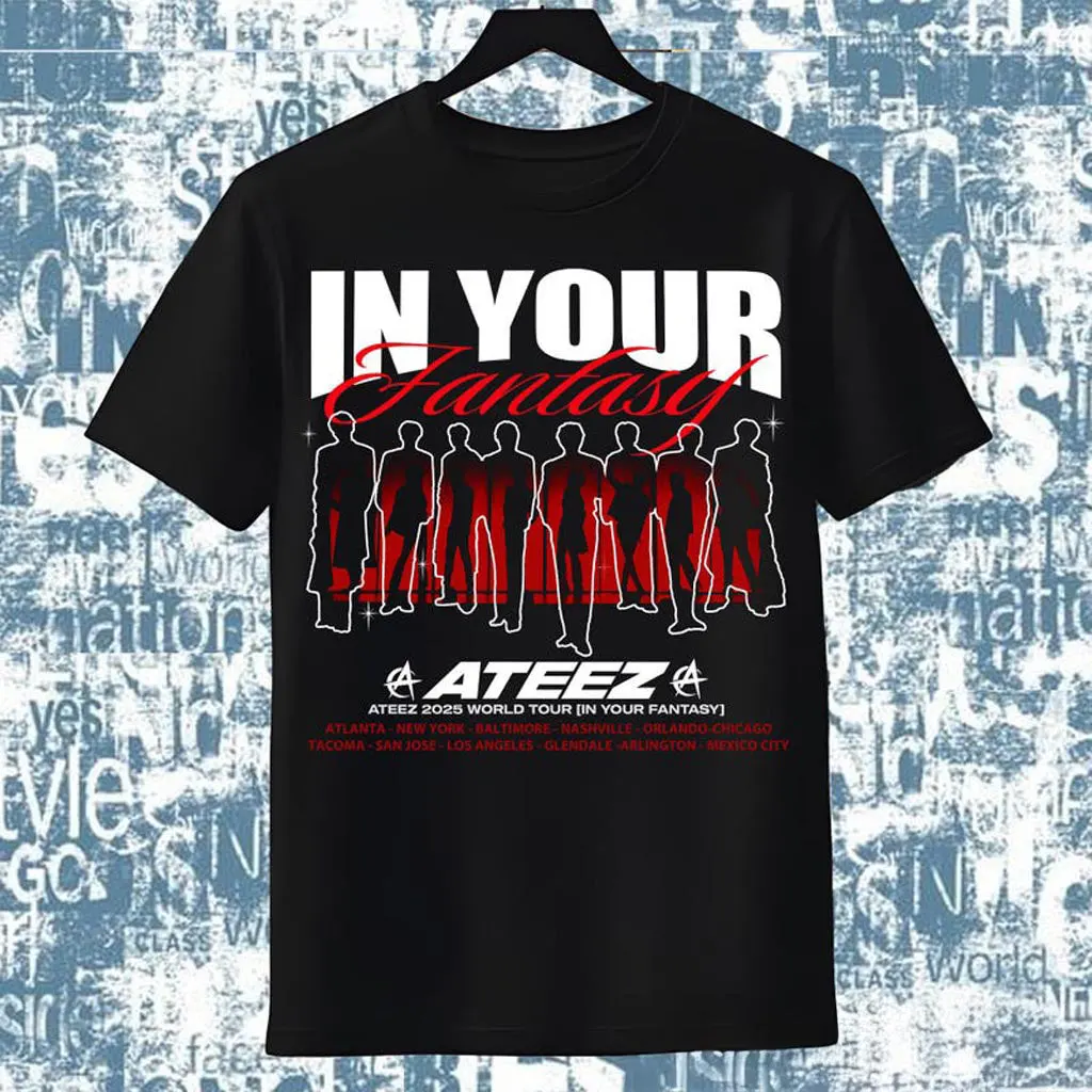 Ateez World Tour 2025 Shirt Ateez 2025 World Tour in Your Fantasy Tshirt ATEEZ Golden Hour