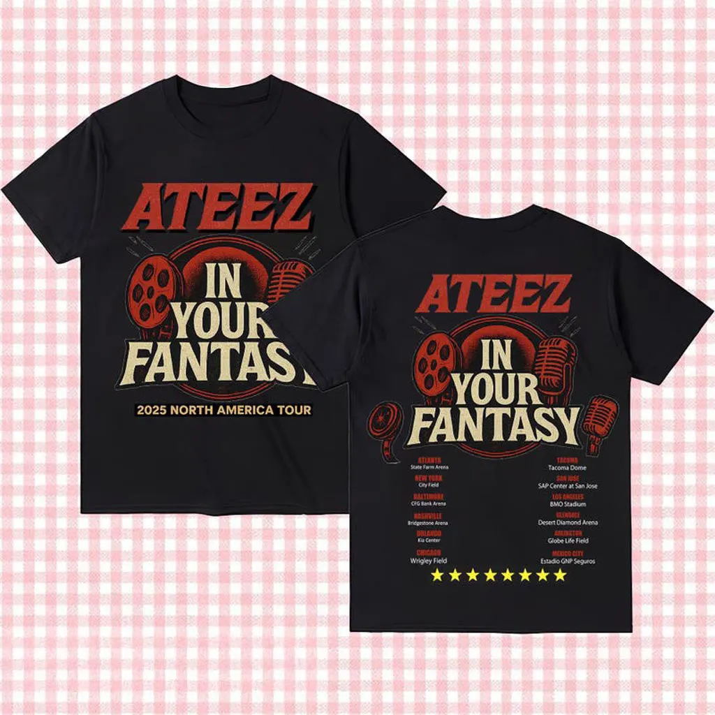 Ateez World Tour 2025 in North America Shirt Ateez 2025 World Tour in Your Fantasy Shirt