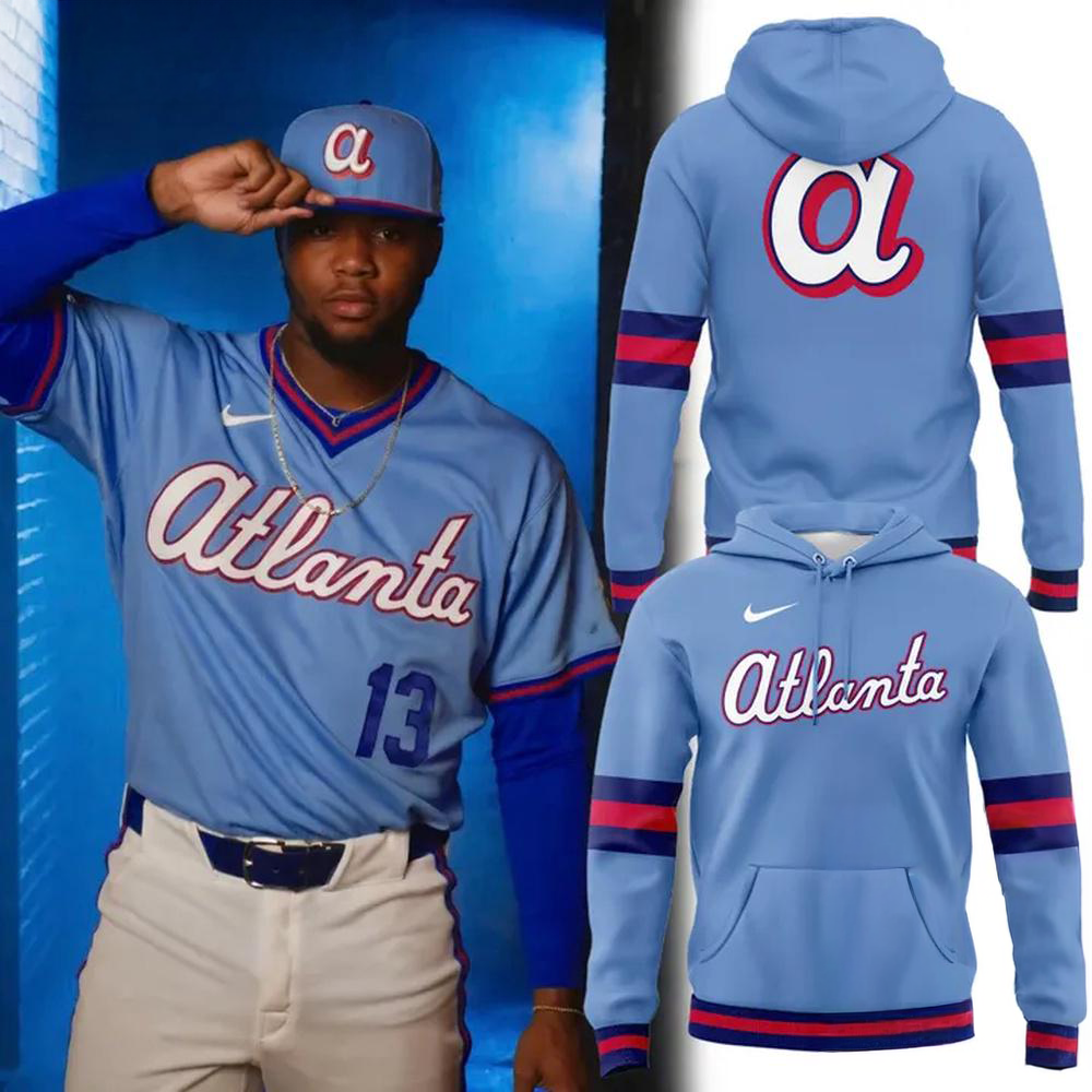 Atlanta Braves 2026 Powder Blue City Connect Uniform Hoodie