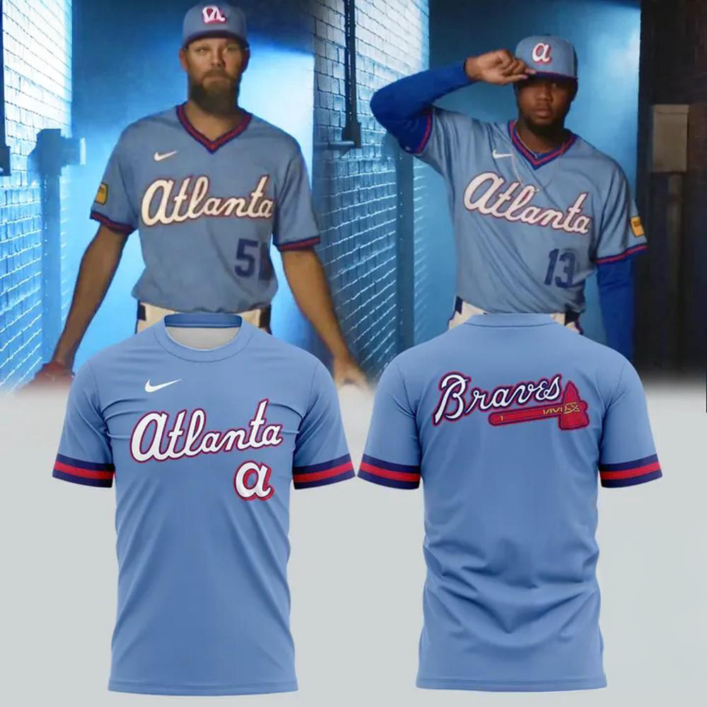 Atlanta Braves 2026 Powder Blue City Connect Uniform T Shirt
