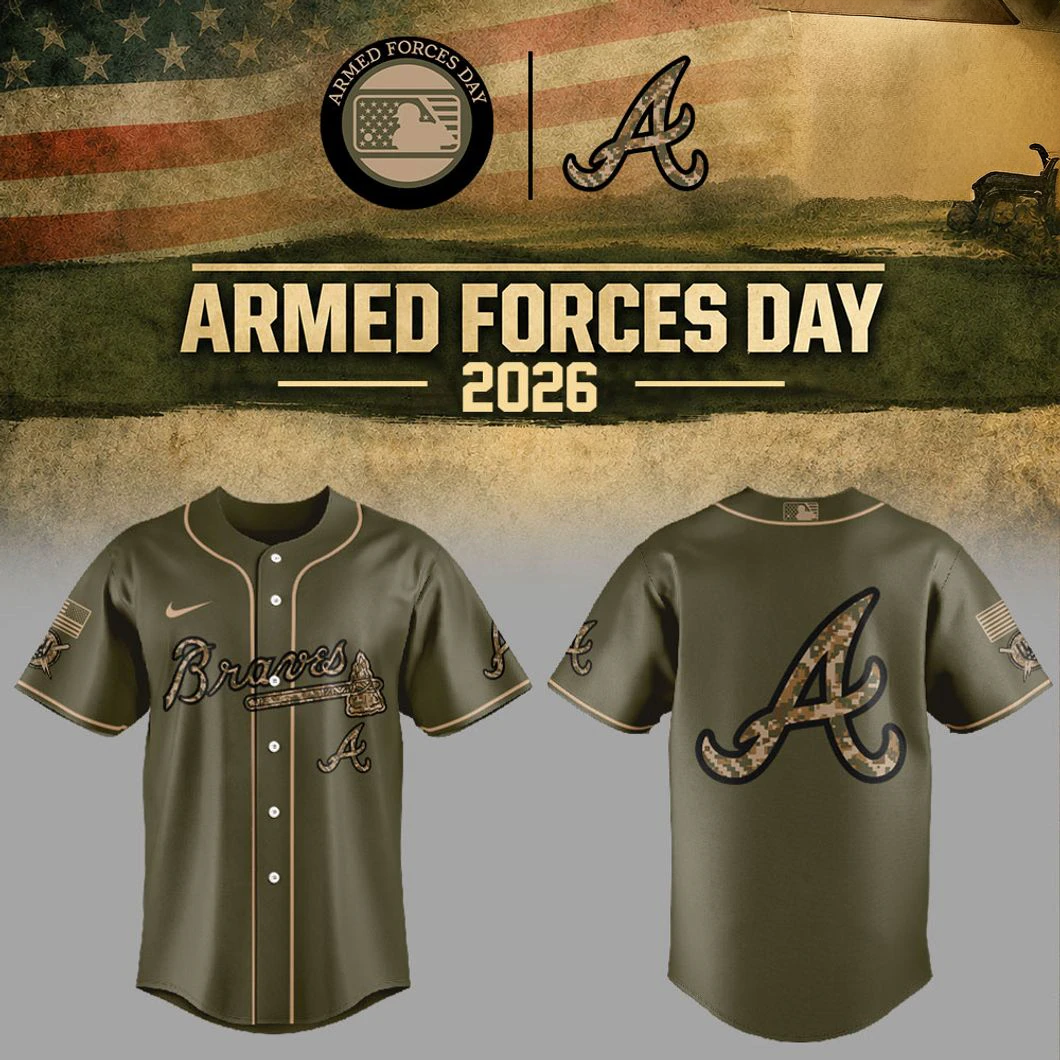 Atlanta Braves Armed Forces Day 2026 Edition Baseball Jersey