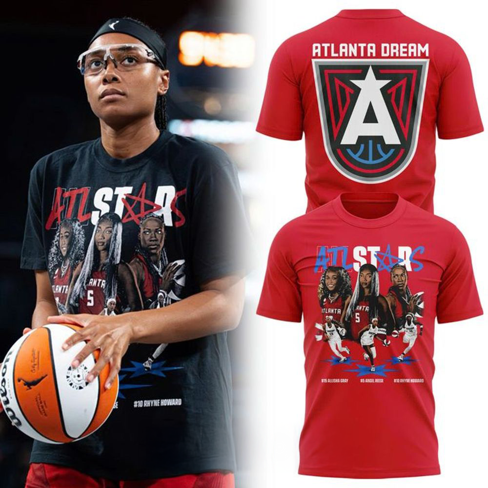 Atlanta Dream 2026 WNBA All Stars Red Collector Edition Graphic T Shirt