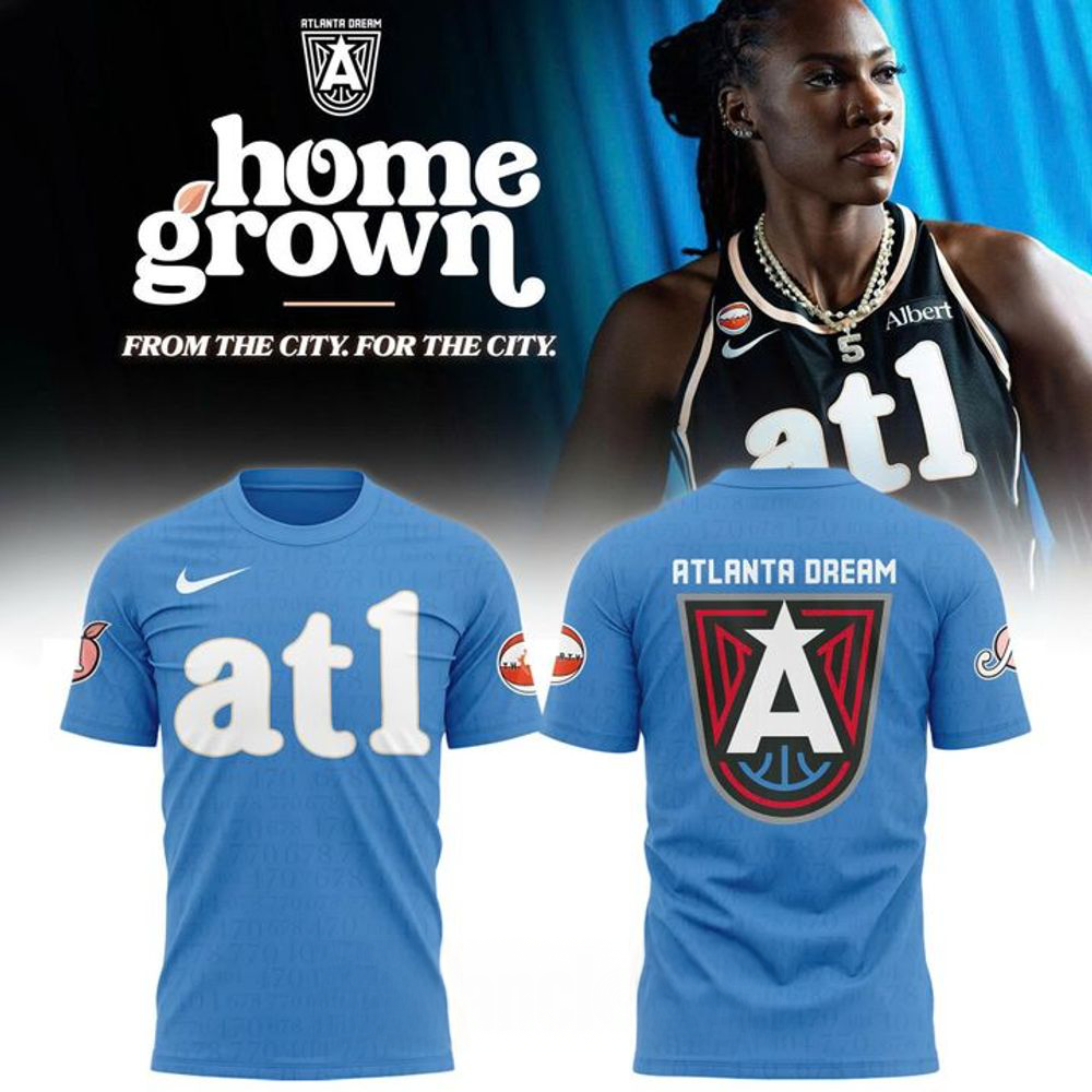 Atlanta Dream Blue Home Grown 2026 Graphic T Shirt Gift for WNBA Fans