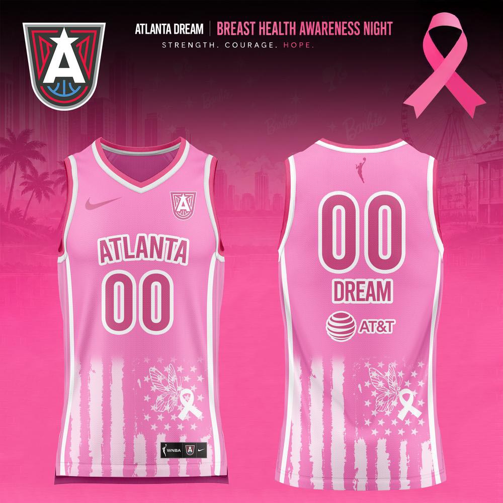 Atlanta Dream Breast Health Awareness Night 2026 Custom Basketball Jersey 1 - Unicasport Atlanta Dream Breast Health Awareness Night 2026 Custom Basketball Jersey