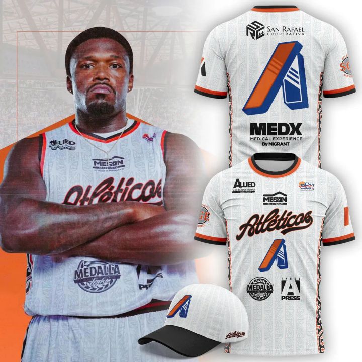 Atleticos White Basketball T Shirt Premium Fan Apparel Game Day Style