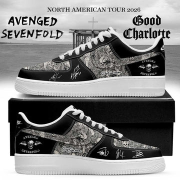 Avenged Sevenfold Good Charlotte Custom Low Top Sneakers Rock Band Fan Shoes