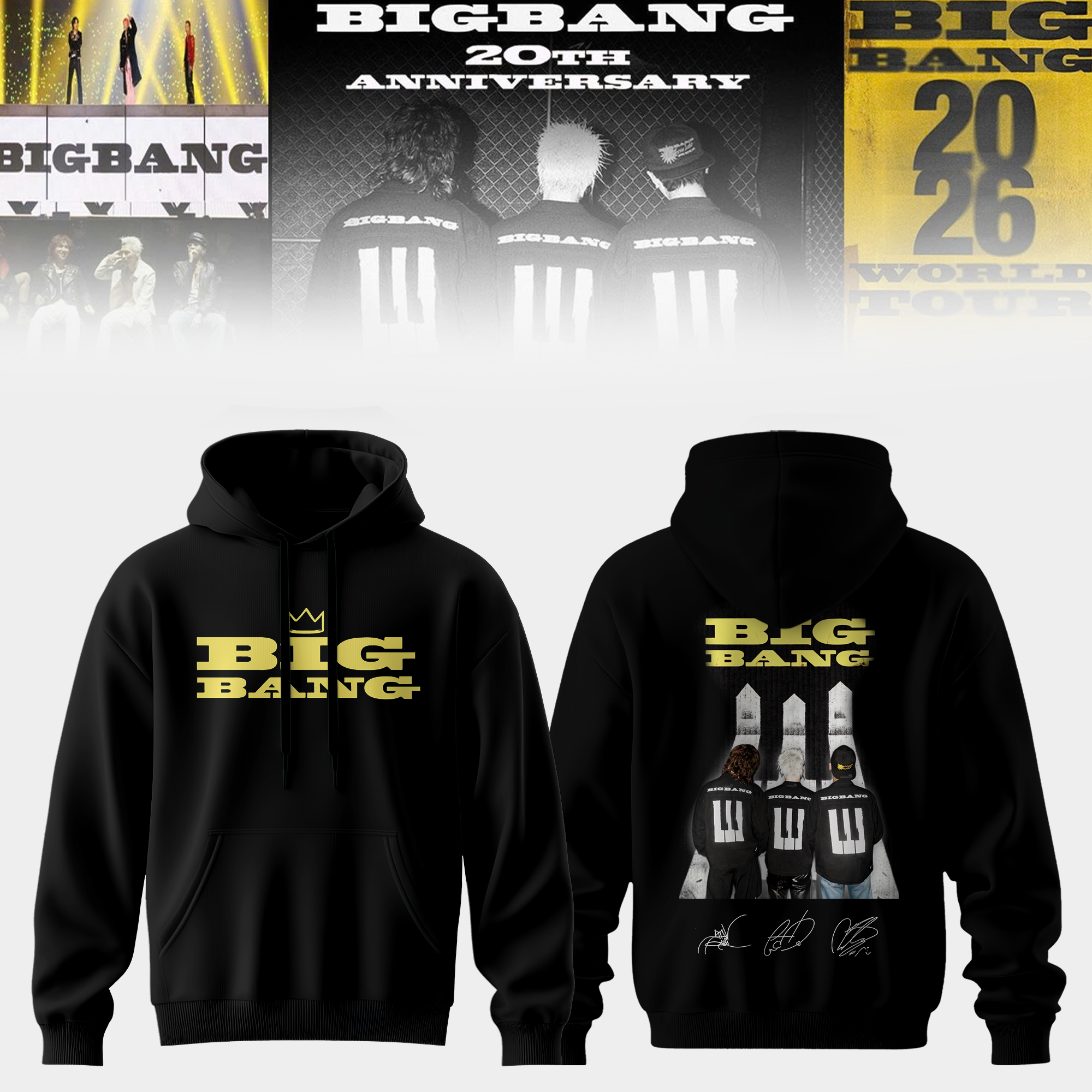 BIGBANG 2026 World Tour Limited Edition Signature Hoodie Gifts For Fans