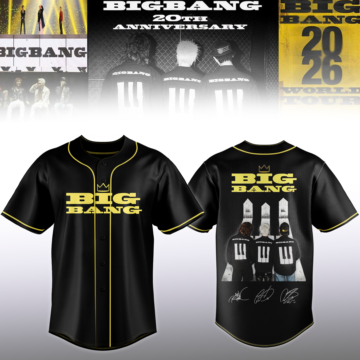 BIGBANG Official Fan Baseball Jersey Collection Gifts For Fans