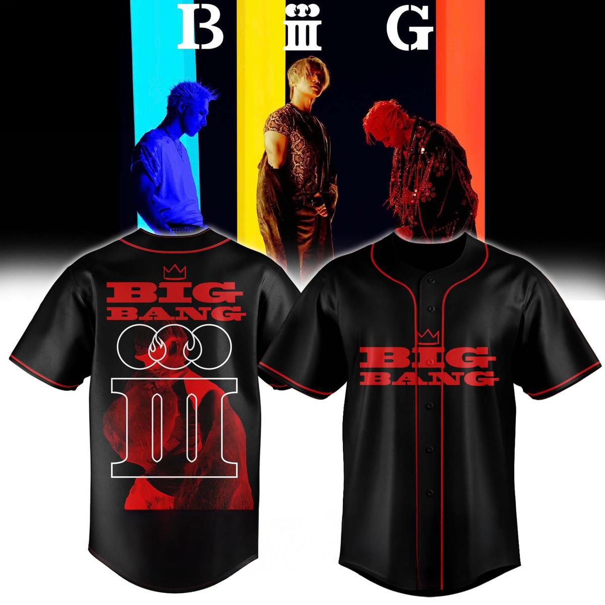 BIGBANG XX COSMOS World Tour Baseball Jersey Kpop Concert Fan Edition 1 - Unicasport BIGBANG XX COSMOS World Tour Baseball Jersey Kpop Concert Fan Edition