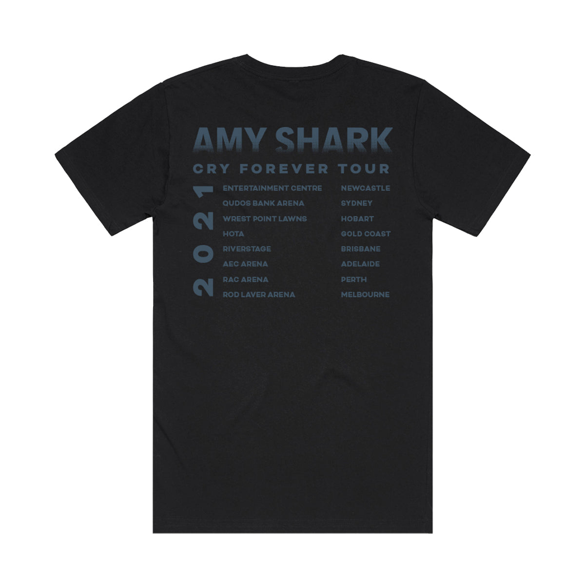 Black Shark Tour Tee, Army Shark Sunday Sadness TShirt - Image 2