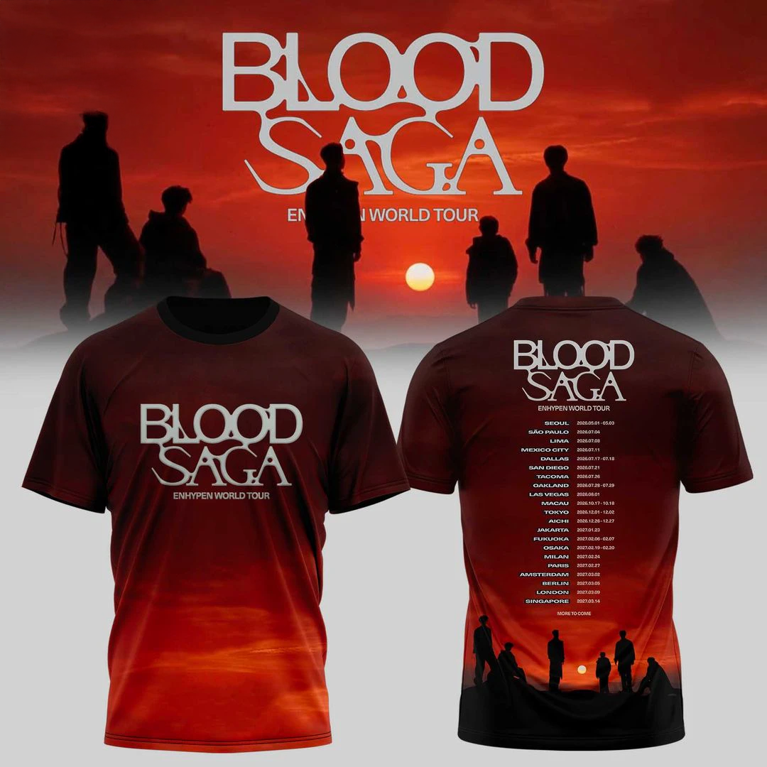 BLOOD SAGA Enhypen World Tour 2026 Special Edition TShirt