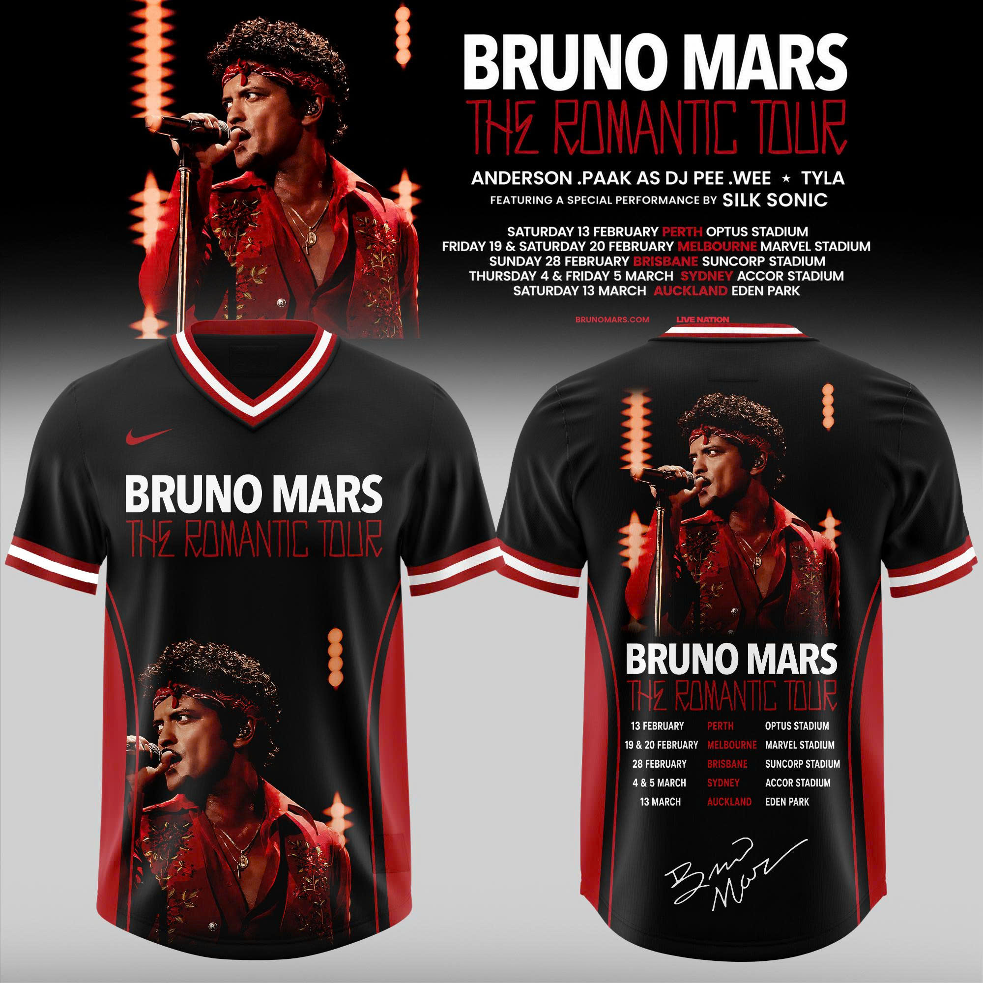 BM Romantic AUNZ 2027 Tour Jersey Music Performance Inspired Apparel 1 - Unicasport BM Romantic AUNZ 2027 Tour Jersey Music Performance Inspired Apparel
