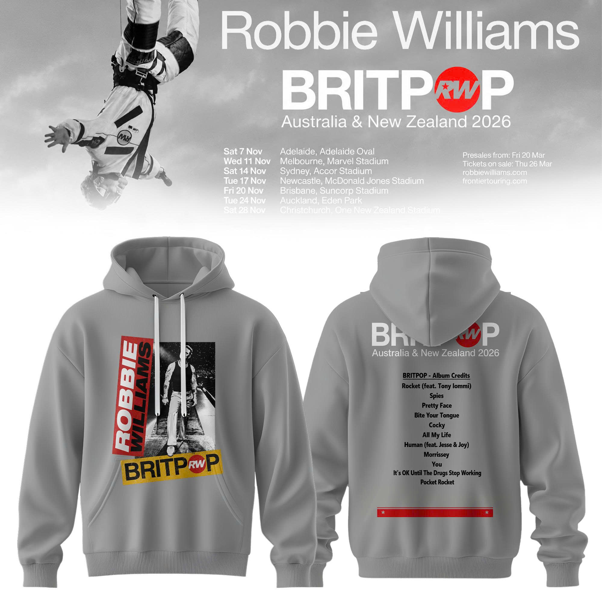 BRITPOP AUNZ Tour 2026 Collector Edition Hoodie