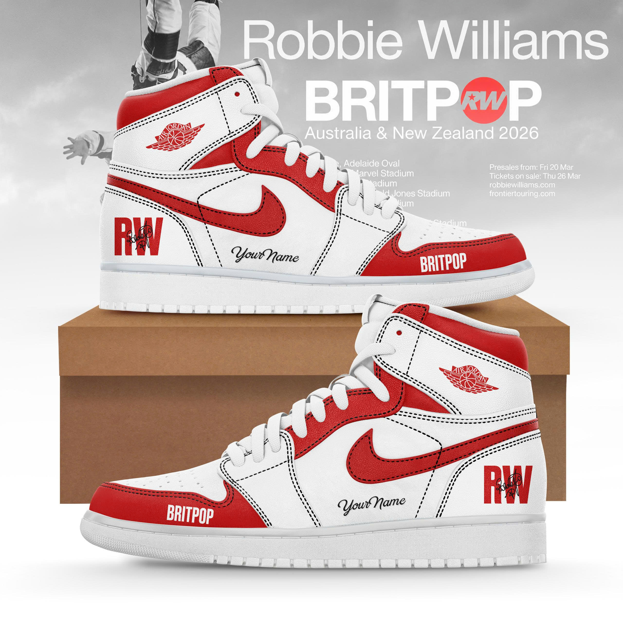 BRITPOP AUNZ Tour 2026 Limited Edition Sneakers