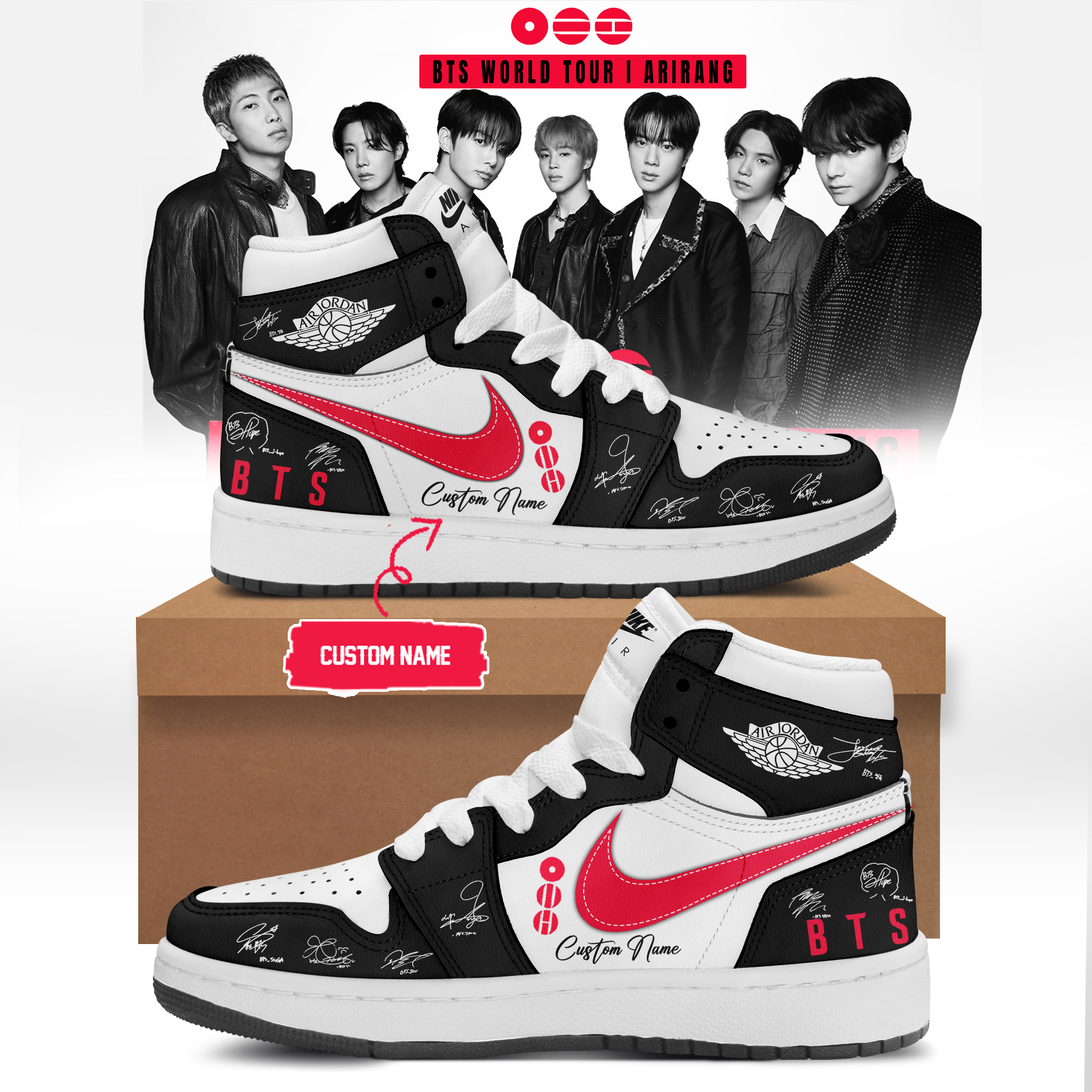 BTS ARIRANG World Tour 2026 Premium Fan Shoes Limited Edition Collectible Footwear