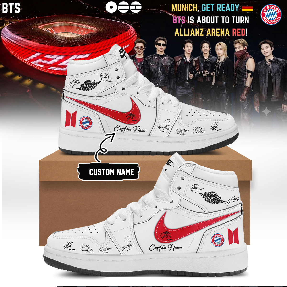 BTS ARIRANG World Tour Collector Fan Sneakers