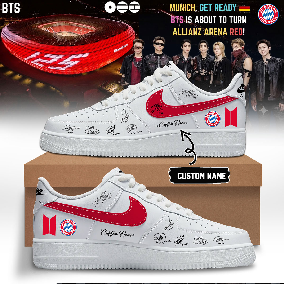 BTS ARIRANG World Tour Exclusive Fan Footwear Limited Edition