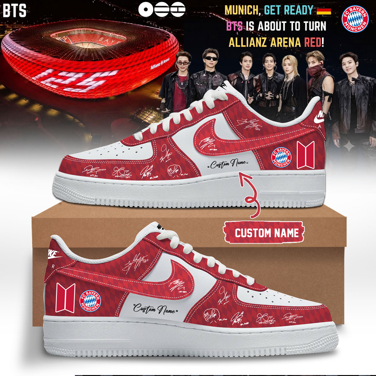 BTS ARIRANG World Tour Exclusive Signature Shoes