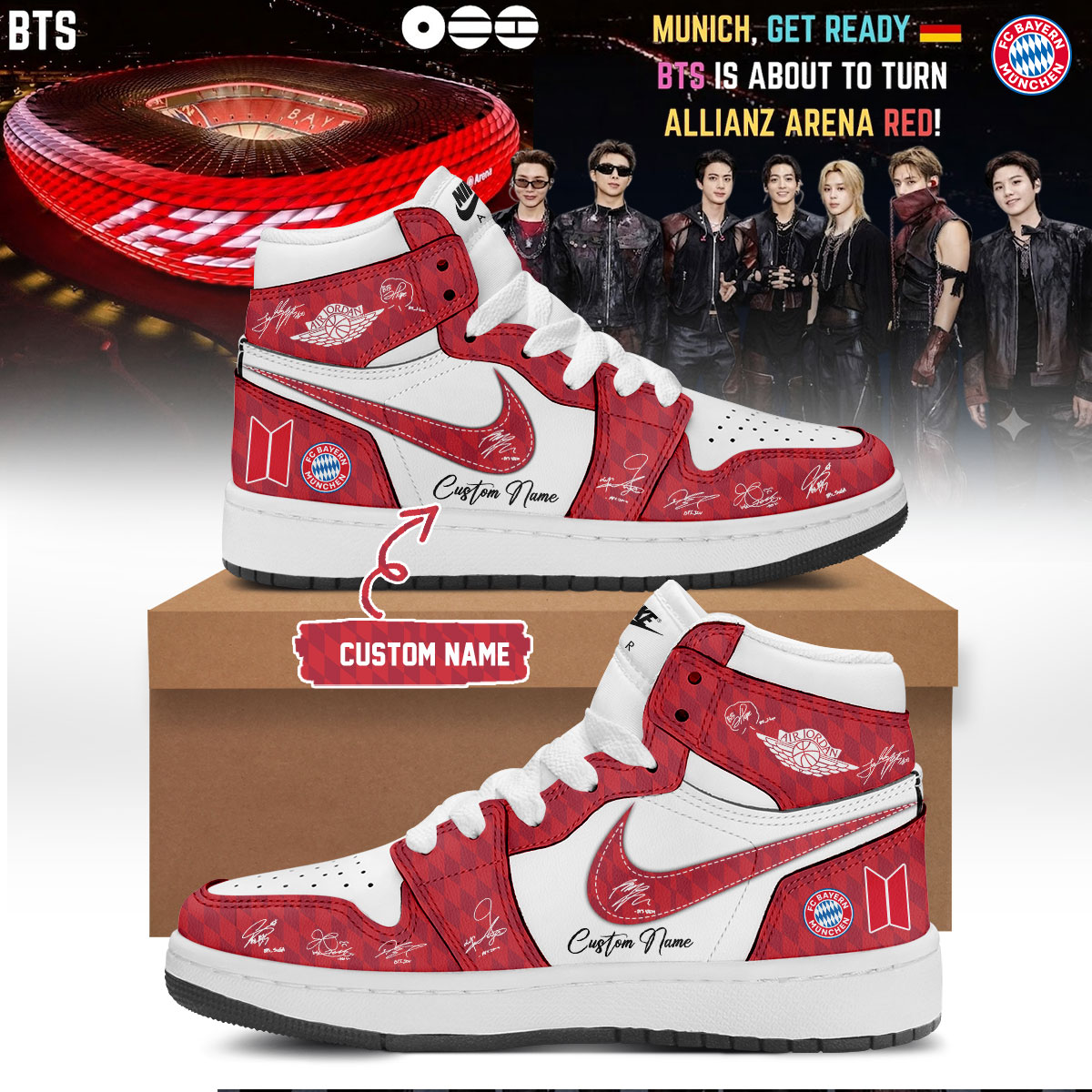 BTS ARIRANG World Tour Limited Edition Concert Shoes