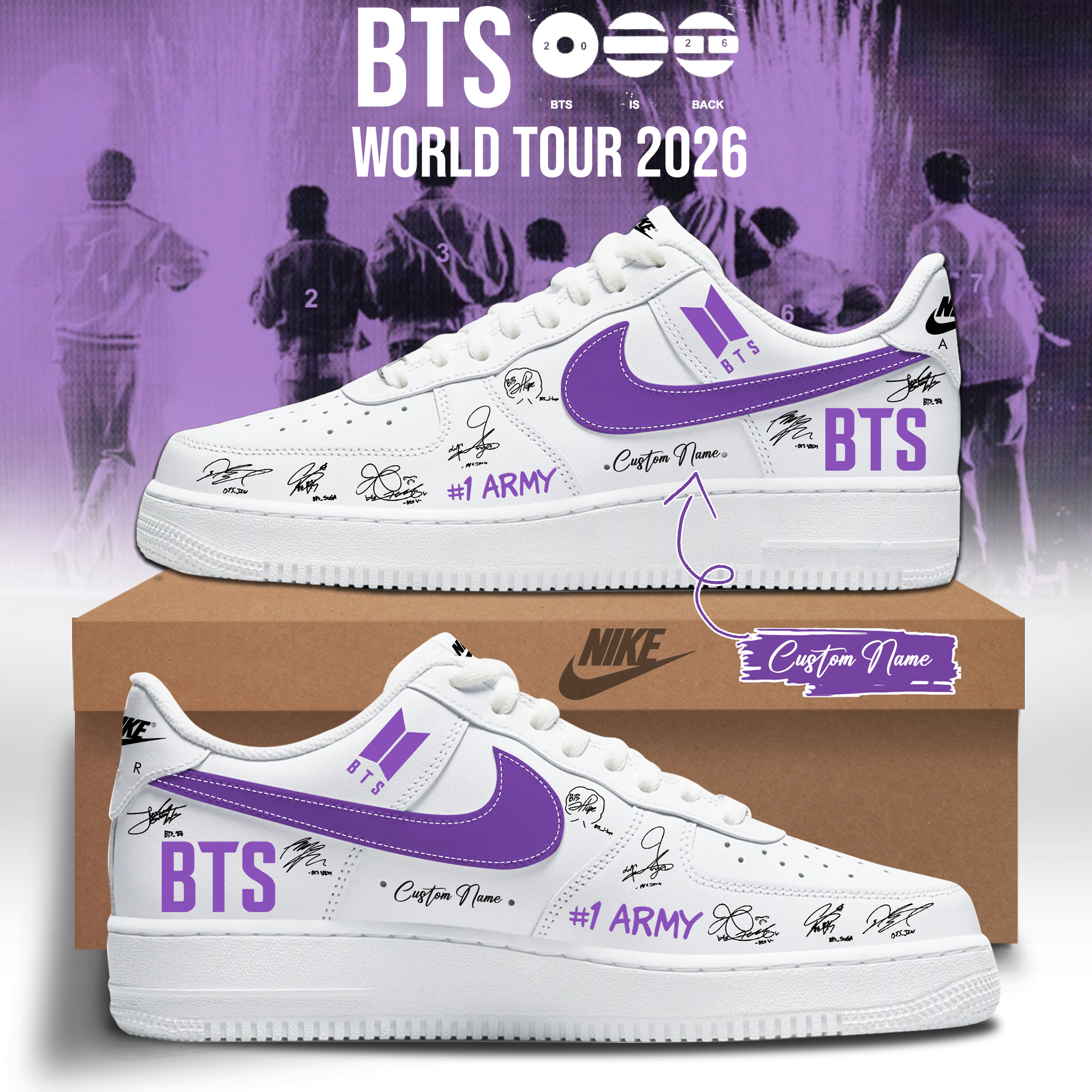 BTS ARIRANG World Tour Limited Release High Top Shoes