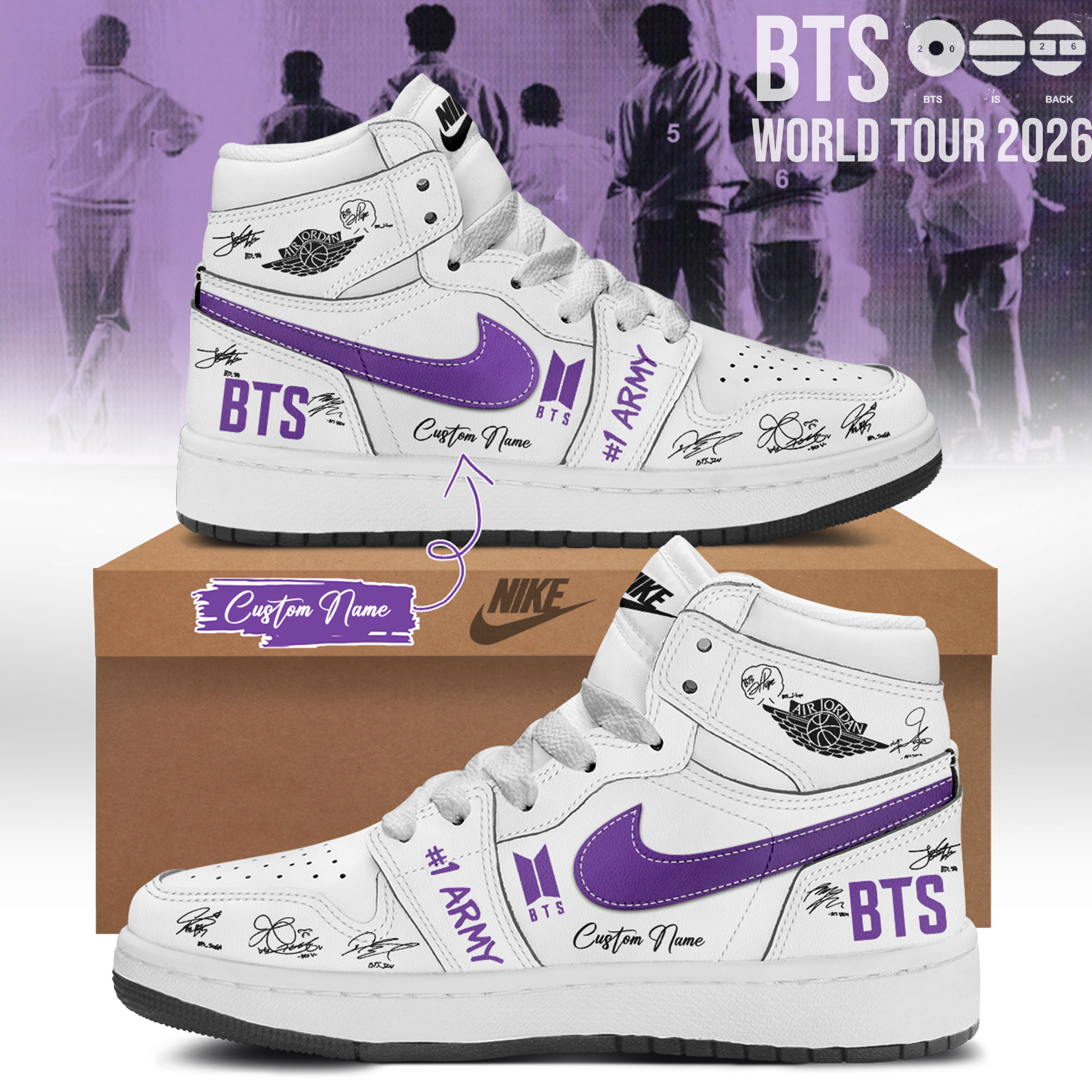 BTS ARIRANG World Tour Premium Concert Footwear