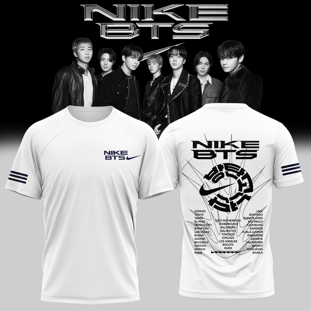 BTS Merch Collection Limited Edition Collector Fan Graphic Tee