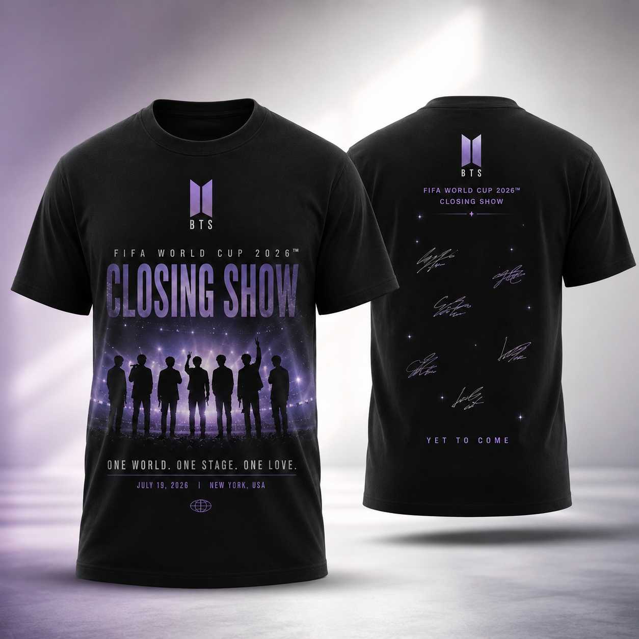 BTS World Cup 2026 Closing Show Shirt Kpop Concert Fan T Shirt