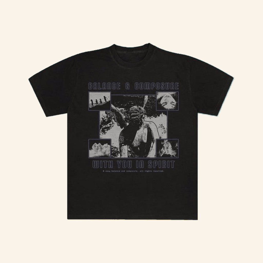 Balance And Comp Band Merch Angel Black TShirt Gifts For Fans